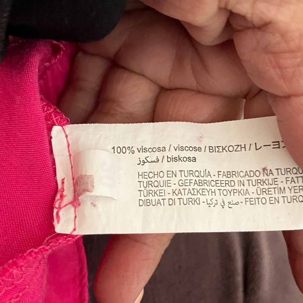 Zara bright pink high waisted, wide leg, soft pants size M great condition used - Picture 5 of 5